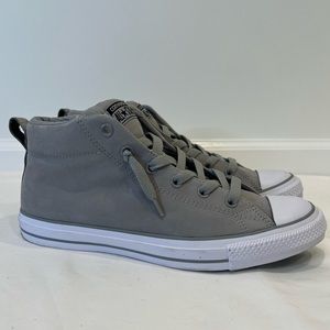 Men’s Gray Converse Mid Top, Size 9, NWOT